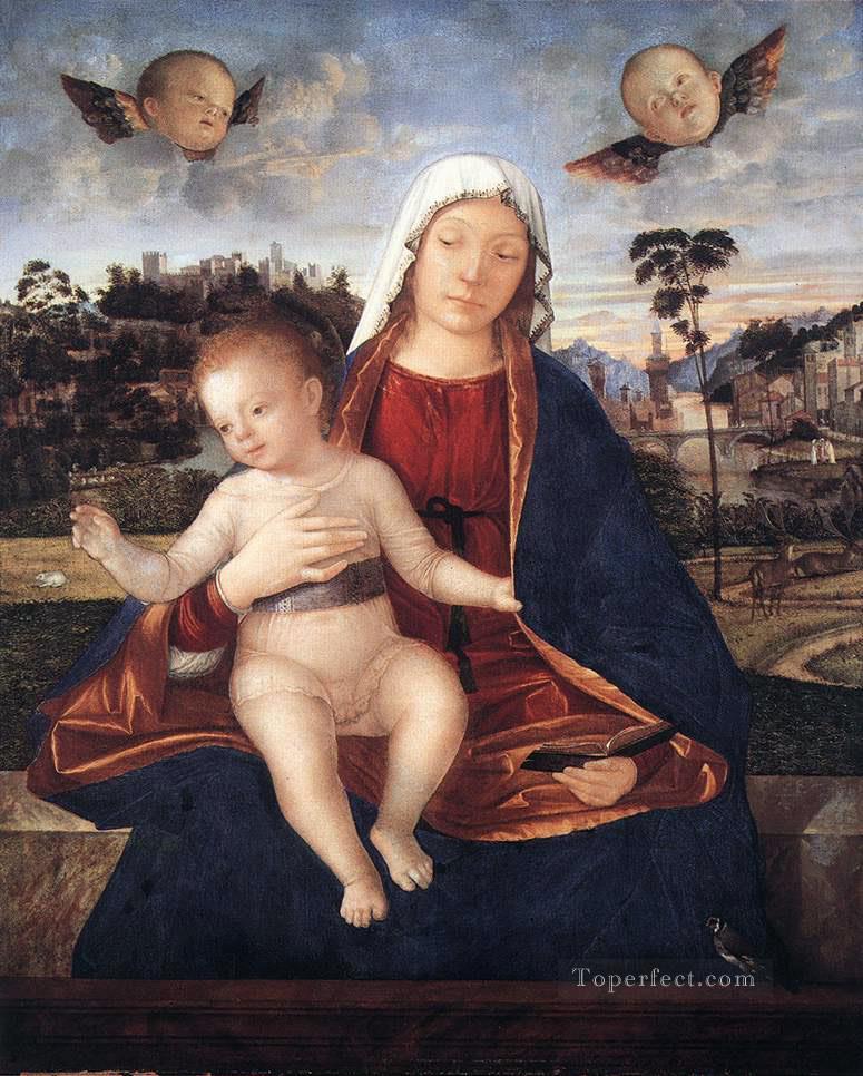 聖母と祝福の子 ヴィットーレ・カルパッチョ油絵